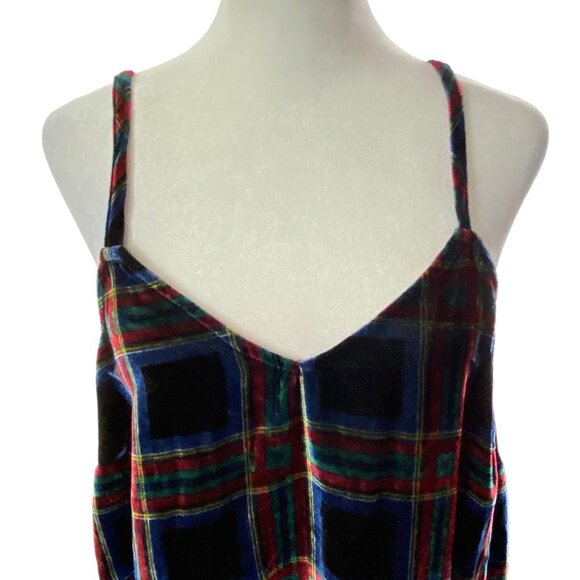 TORRID Women Velvet Cami Top Cropped Sophie Tank Swing Size 0/L Black 2-5 - Picture 4 of 14